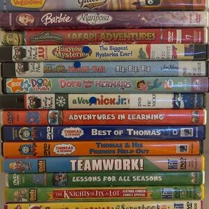 Toddler DVDs Dora Thomas the Train Barbie Bob the Builder